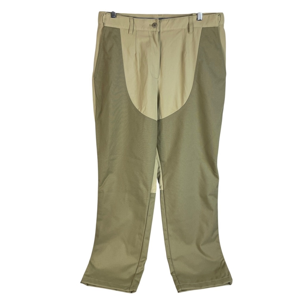 NEW LL Bean Womens Equestrian Riding Pants Size 14 Brown‎ Nylon Canvas 271011